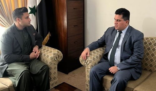Zulfi Bukhari visit sariya embassy pakistan